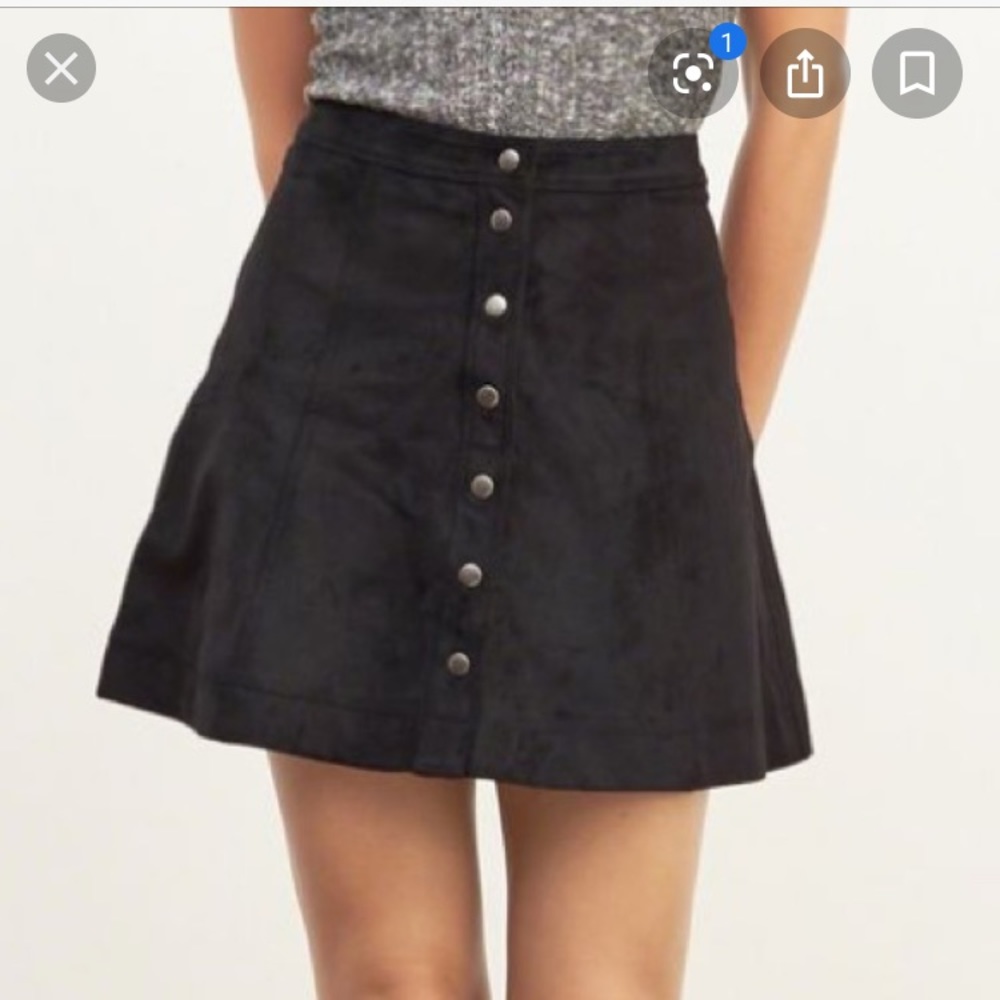 Abercrombie & Fitch Faux Suede Mini Skirt NWT